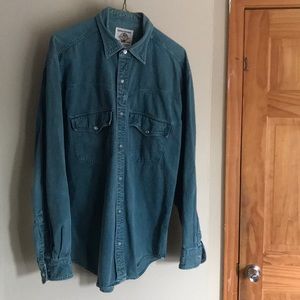 Banana Republic denim snap up work shirt